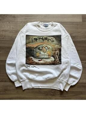 Vintage 90’s Salvadore Dali Art Crewneck Sweatshirt rare M